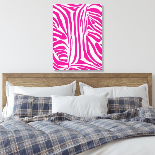 Roze zebra print (Insitu (Slaapkamer))