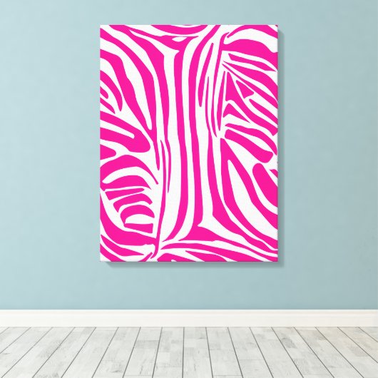 Roze zebra print (Insitu (Houten vloer))