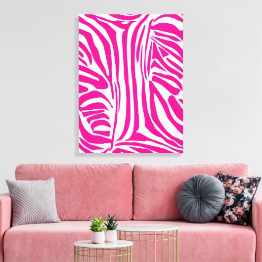 Roze zebra print (Insitu (Woonkamer))