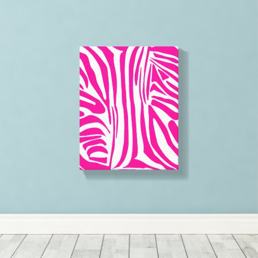 Roze zebra print (Insitu (Houten vloer))