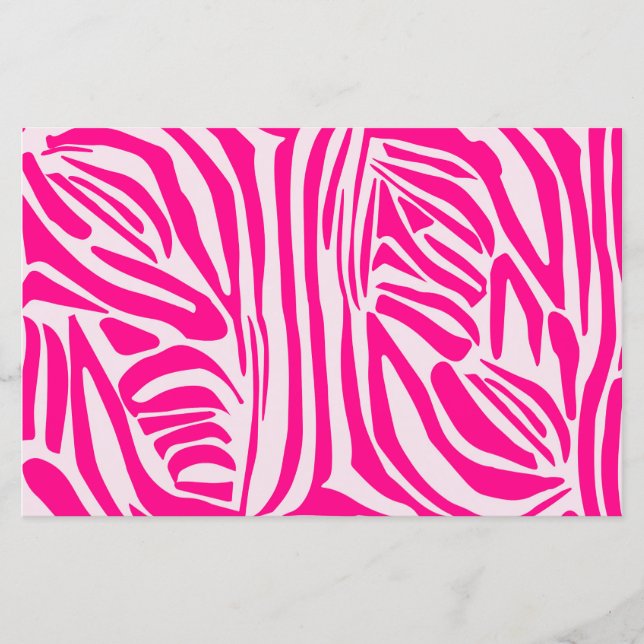 Roze zebra print (Voorkant)