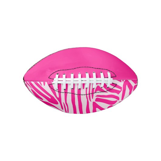 Roze zebra print american football (Voorkant)