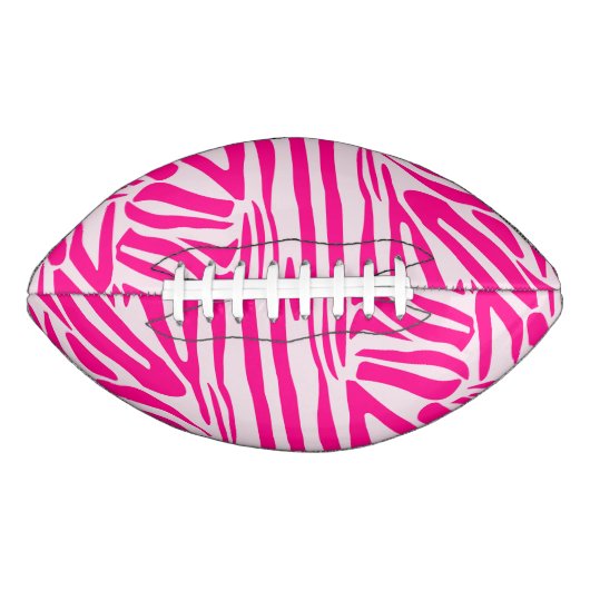 Roze zebra print american football (Voorkant)