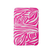 Roze zebra print badmat (Voorkant Verticaal)