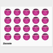 Roze Zebra Print & Bow Sweet 16 Envelope Sticker (Vel)