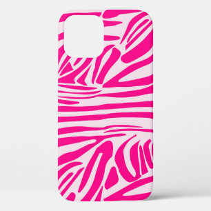 Roze zebra print Case-Mate iPhone case
