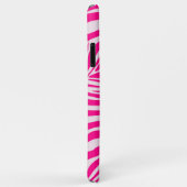Roze zebra print Case-Mate iPhone case (Achterkant/rechts)