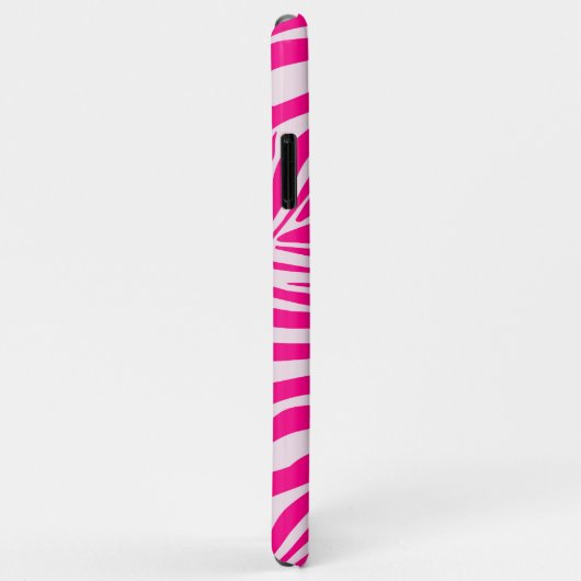 Roze zebra print Case-Mate iPhone case (Achterkant/rechts)