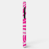 Roze zebra print Case-Mate iPhone case (Achterkant/links)