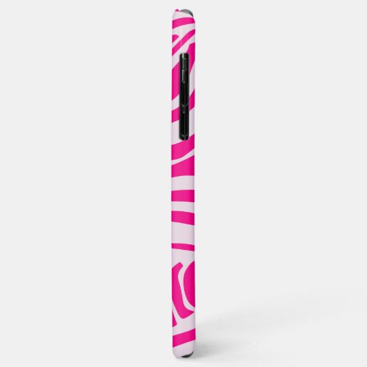 Roze zebra print Case-Mate iPhone case (Achterkant/links)
