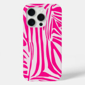 Roze zebra print Case-Mate iPhone case (Achterkant)
