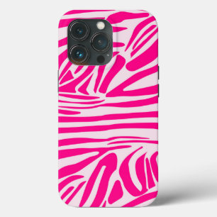 Roze zebra print Case-Mate iPhone case