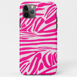Roze zebra print Case-Mate iPhone case