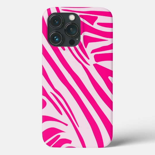 Roze zebra print Case-Mate iPhone case (Achterkant)