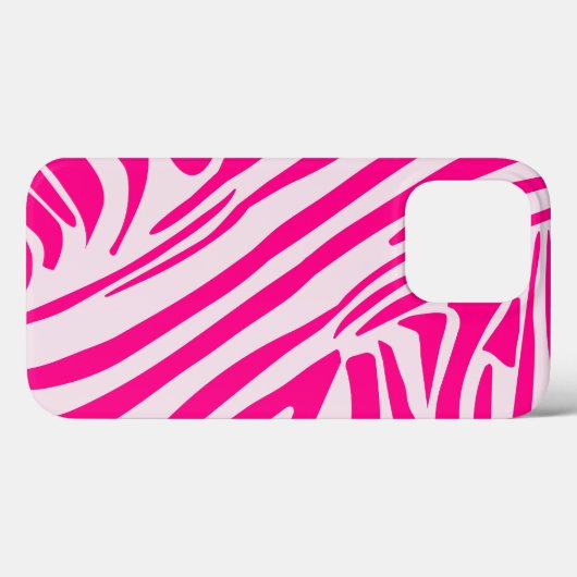 Roze zebra print Case-Mate iPhone case (Achterkant (horizontaal))