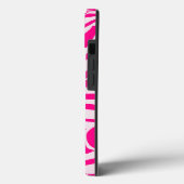 Roze zebra print Case-Mate iPhone case (Achterkant / Links)