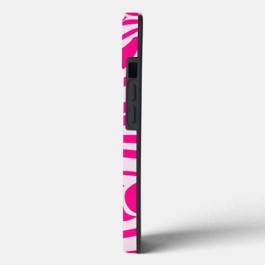 Roze zebra print Case-Mate iPhone case (Achterkant / Links)