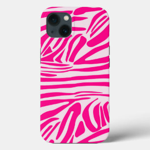 Roze zebra print Case-Mate iPhone case