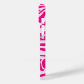 Roze zebra print Case-Mate iPhone case (Achterkant / Links)