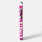 Roze zebra print Case-Mate iPhone case (Achterkant / Links)