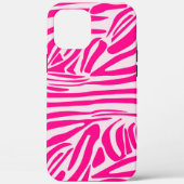 Roze zebra print Case-Mate iPhone case (Achterkant)