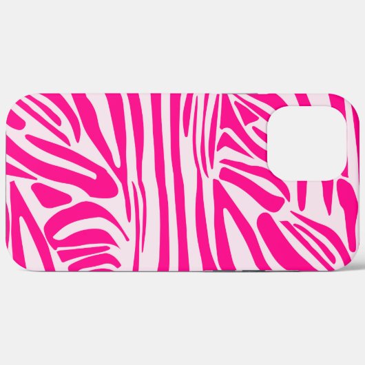 Roze zebra print Case-Mate iPhone case (Achterkant (horizontaal))