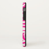Roze zebra print Case-Mate iPhone case (Achterkant/links)