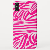Roze zebra print Case-Mate iPhone case (Achterkant)