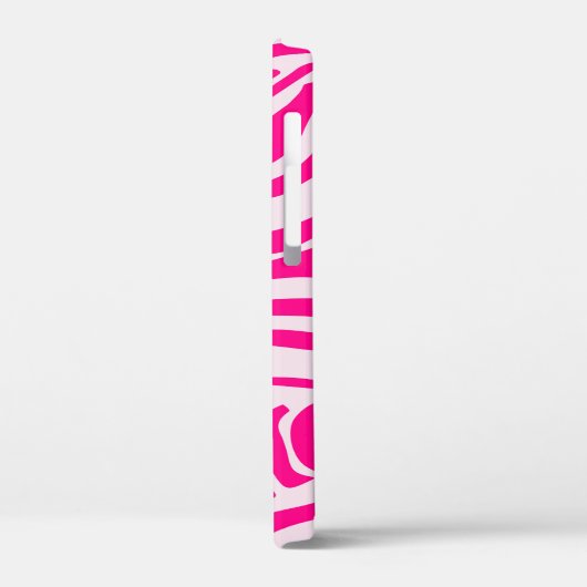 Roze zebra print Case-Mate iPhone case (Achterkant / Links)