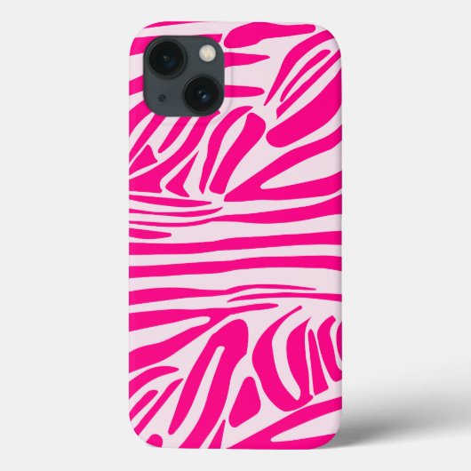 Roze zebra print Case-Mate iPhone case (Achterkant)