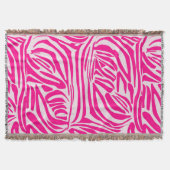 Roze zebra print deken (Voorkant)