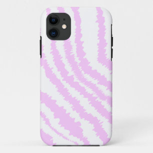 Roze Zebra print, dierlijk patroon. iPhone 11 Hoesje