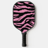 Roze Zebra Print Dierlijk Patroon Pickleball Paddle (Voorkant)