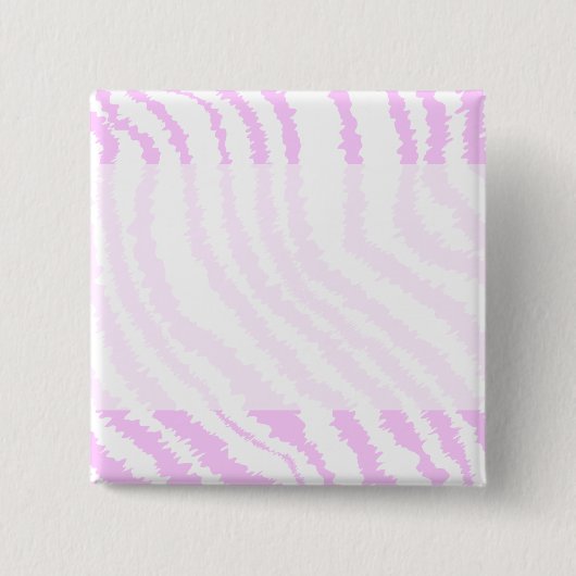 Roze Zebra print, dierlijk patroon. Vierkante Button 5,1 Cm (Voorkant)