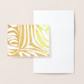 Roze zebra print folie kaarten (Display)