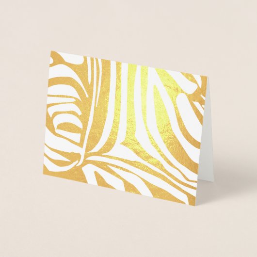 Roze zebra print folie kaarten (Voorkant)