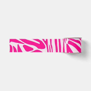 Roze zebra print grosgrain lint
