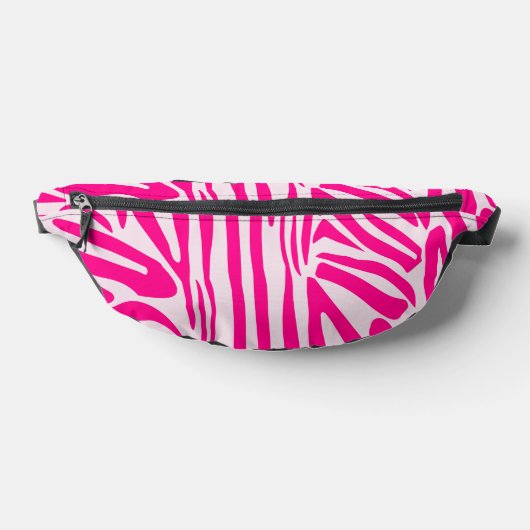 Roze zebra print heuptasje (Liggend)