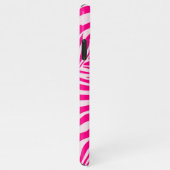 Roze zebra print iPhone hoesje (Rechterkant)