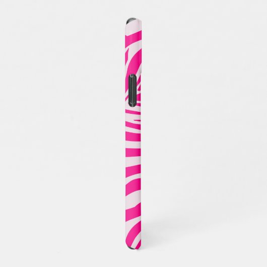 Roze zebra print iPhone hoesje (Rechterkant)