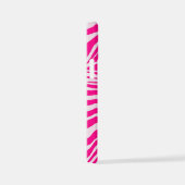Roze zebra print iPhone hoesje (Rechterkant)