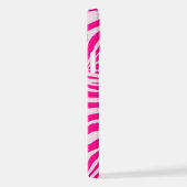 Roze zebra print iPhone hoesje (Rechterkant)