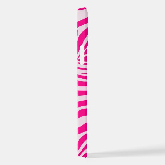 Roze zebra print iPhone hoesje (Rechterkant)