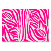 Roze zebra print kaart (Achterkant)