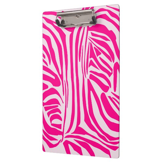Roze zebra print klembord (Links)