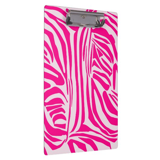 Roze zebra print klembord (Rechts)