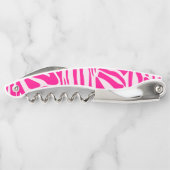 Roze zebra print kurkentrekker (Achterkant)