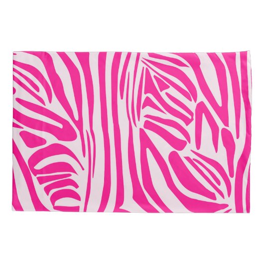 Roze zebra print kussensloop (Achterkant)