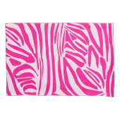 Roze zebra print kussensloop (Voorkant)