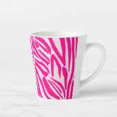 Roze zebra print latte mok (Rechts)